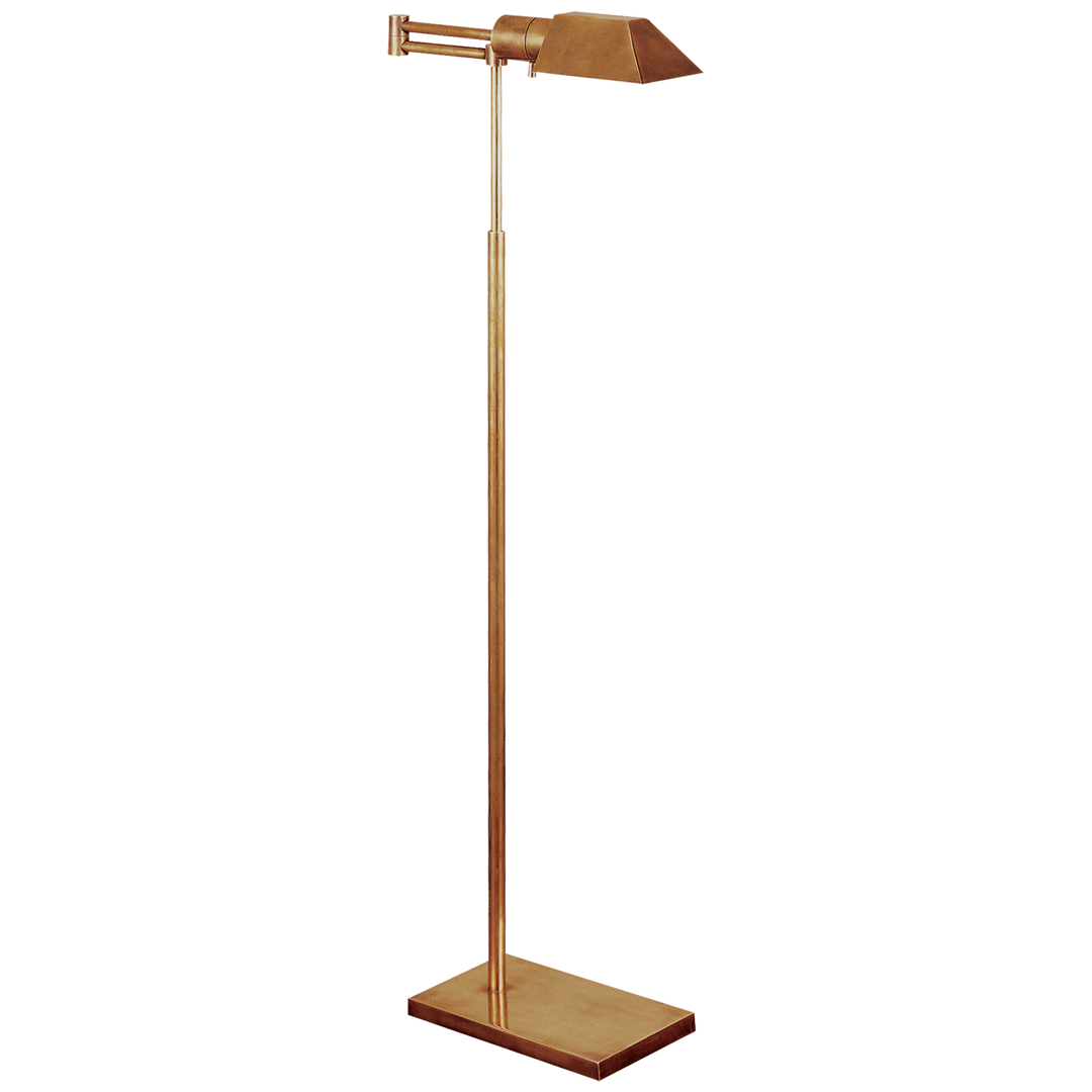 Studio Swing Arm Golvlampa Antique-Burnished Brass