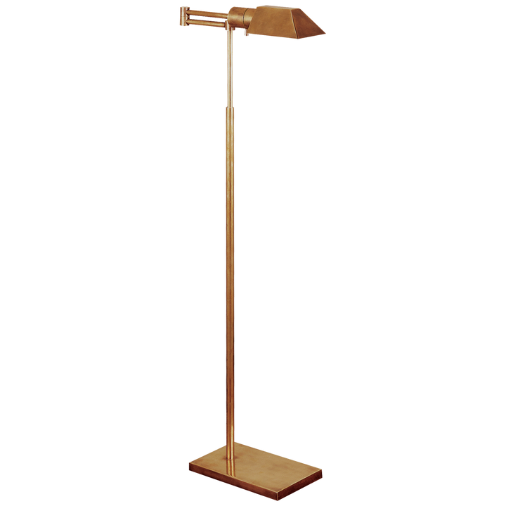Studio Swing Arm Golvlampa Antique-Burnished Brass
