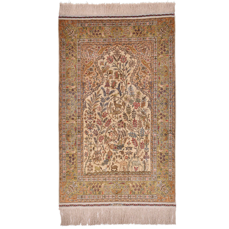 Hereke silke (Semi Antik)  160x101 cm