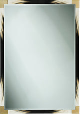 Cutting Edge Small Wall Mirror in Black - undefined