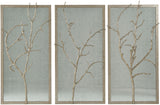 Wall Mirror Hawthorn Trio in Silver - undefined