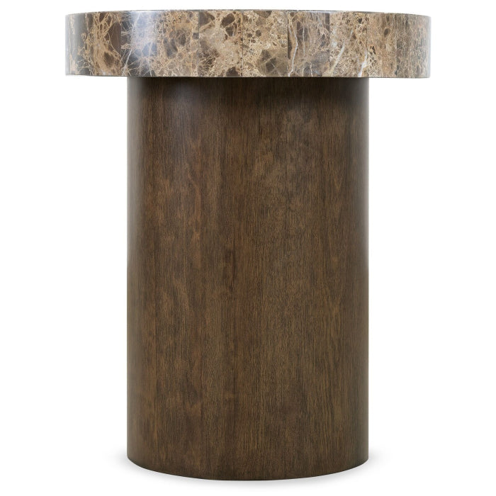 Hooker Furniture Fusion Round Dark Stone Side Table - Hooker Furnishings
