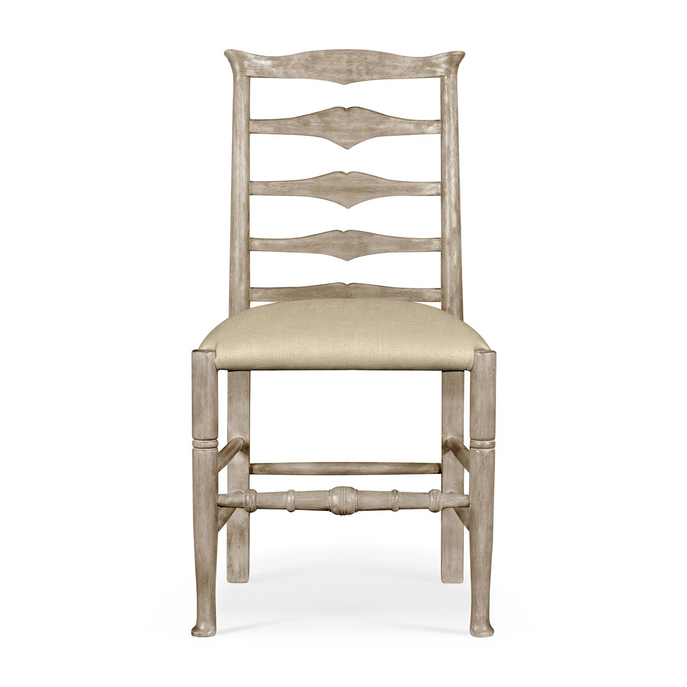 Casual Ladder Back Side Chair in Mazo - Rustic Grey - Jonathan Charles