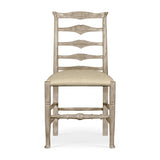 Casual Ladder Back Side Chair in Mazo - Rustic Grey - Jonathan Charles