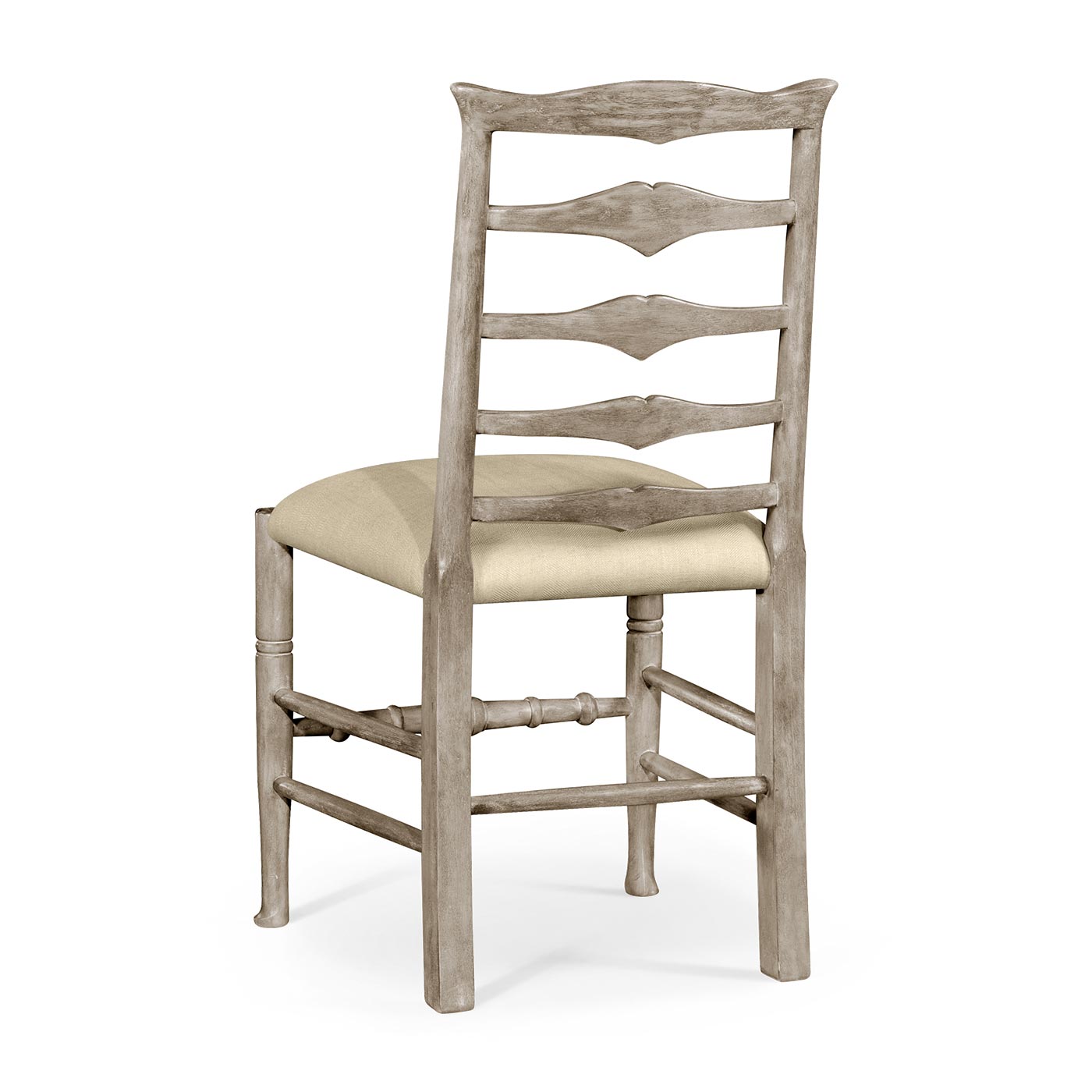 Casual Ladder Back Side Chair in Mazo - Rustic Grey - Jonathan Charles