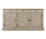 64" Rustic Grey Three Door Sideboard - Jonathan Charles