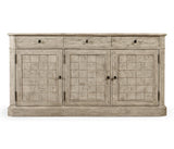64" Rustic Grey Three Door Sideboard - Jonathan Charles