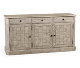 64" Rustic Grey Three Door Sideboard - Jonathan Charles