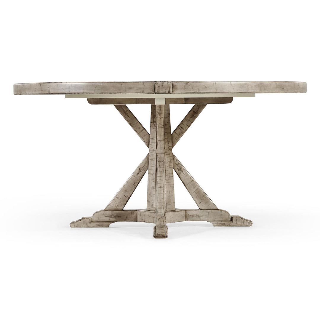 60" Circular Dining Table in Rustic Grey