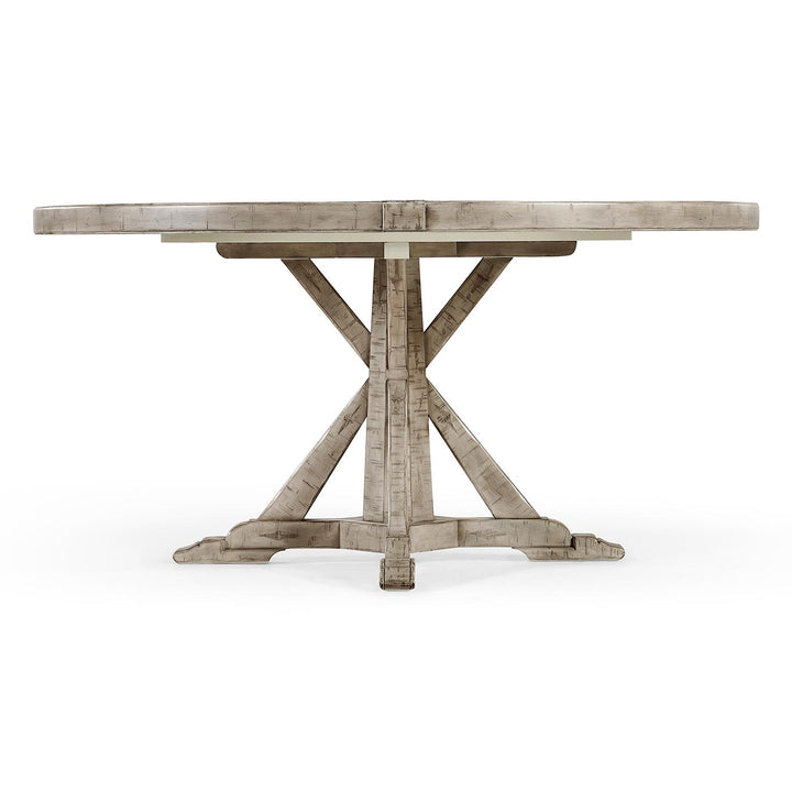 60" Circular Dining Table in Rustic Grey
