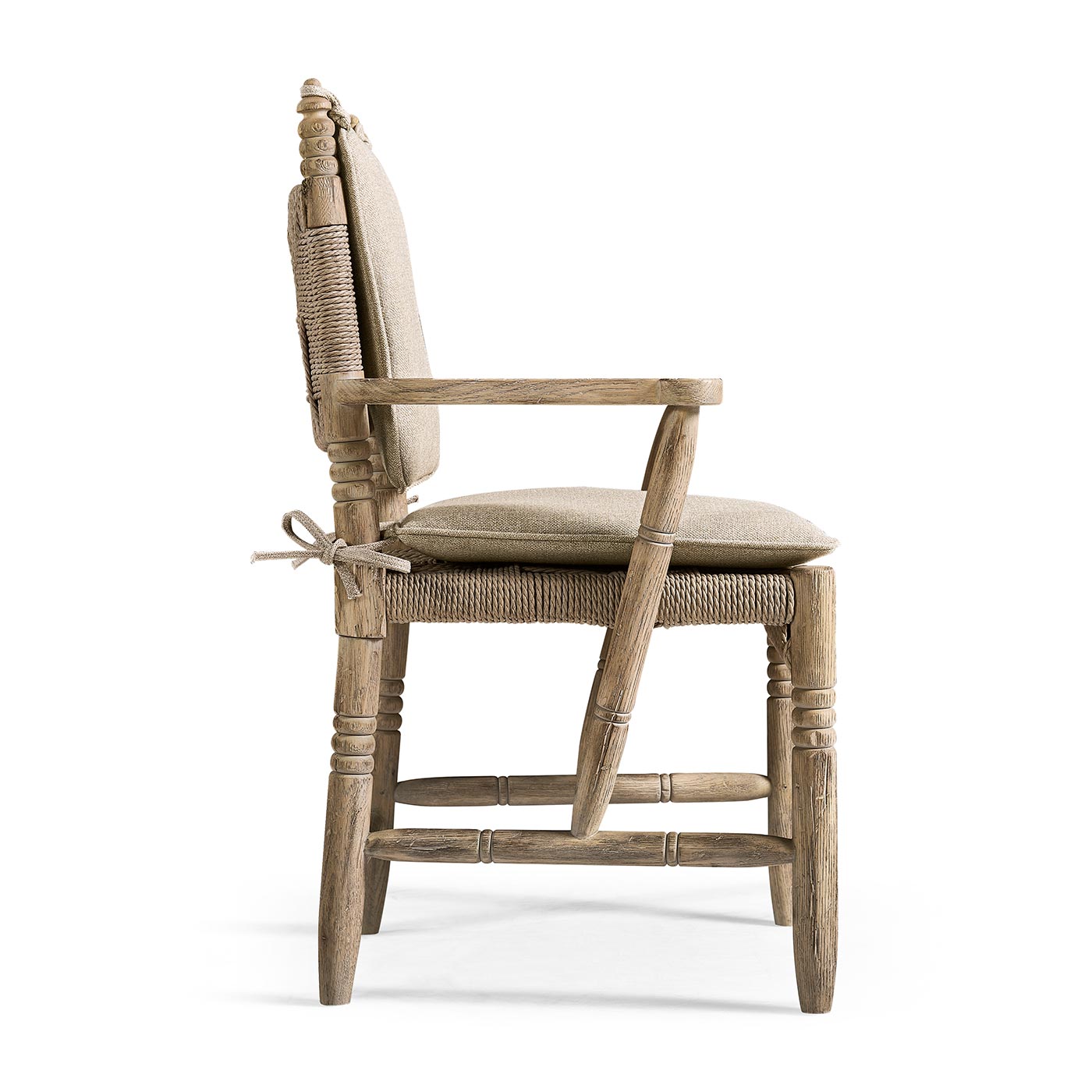 Sagehill Rush Seat Arm Dining Chair - Jonathan Charles