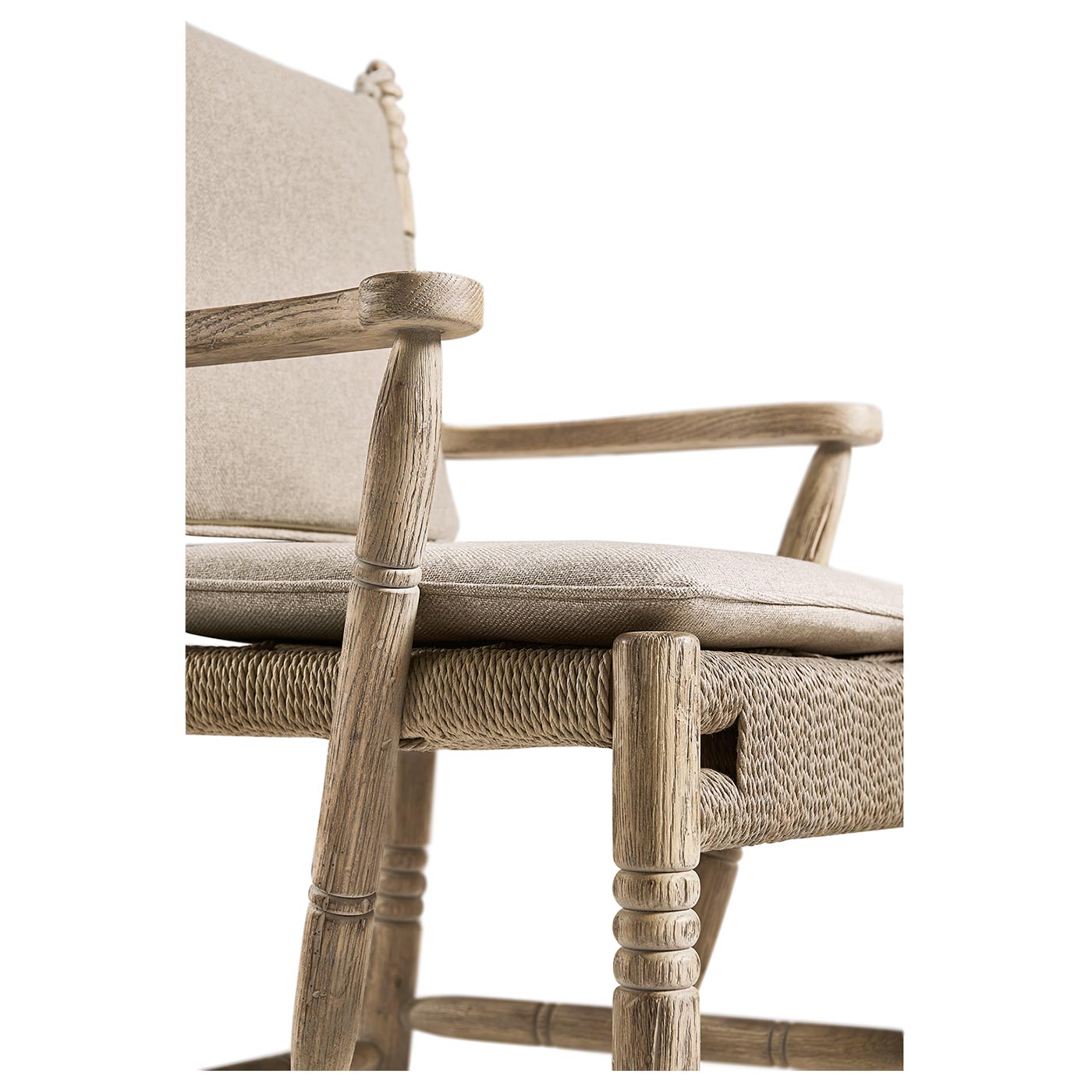 Sagehill Rush Seat Arm Dining Chair - Jonathan Charles
