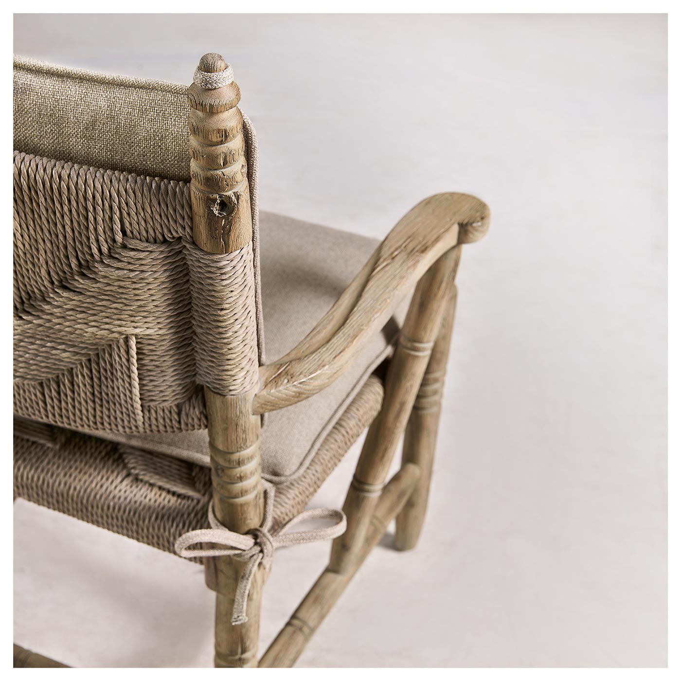 Sagehill Rush Seat Arm Dining Chair - Jonathan Charles