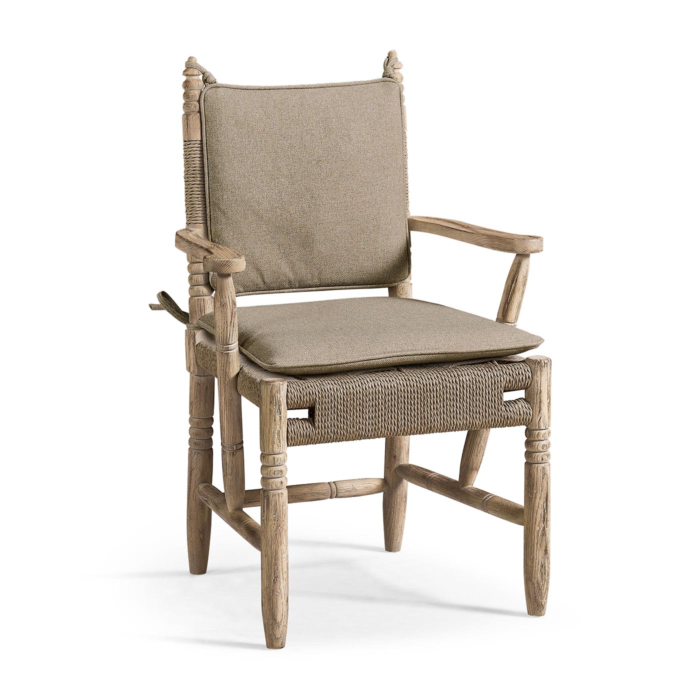 Sagehill Rush Seat Arm Dining Chair - Jonathan Charles
