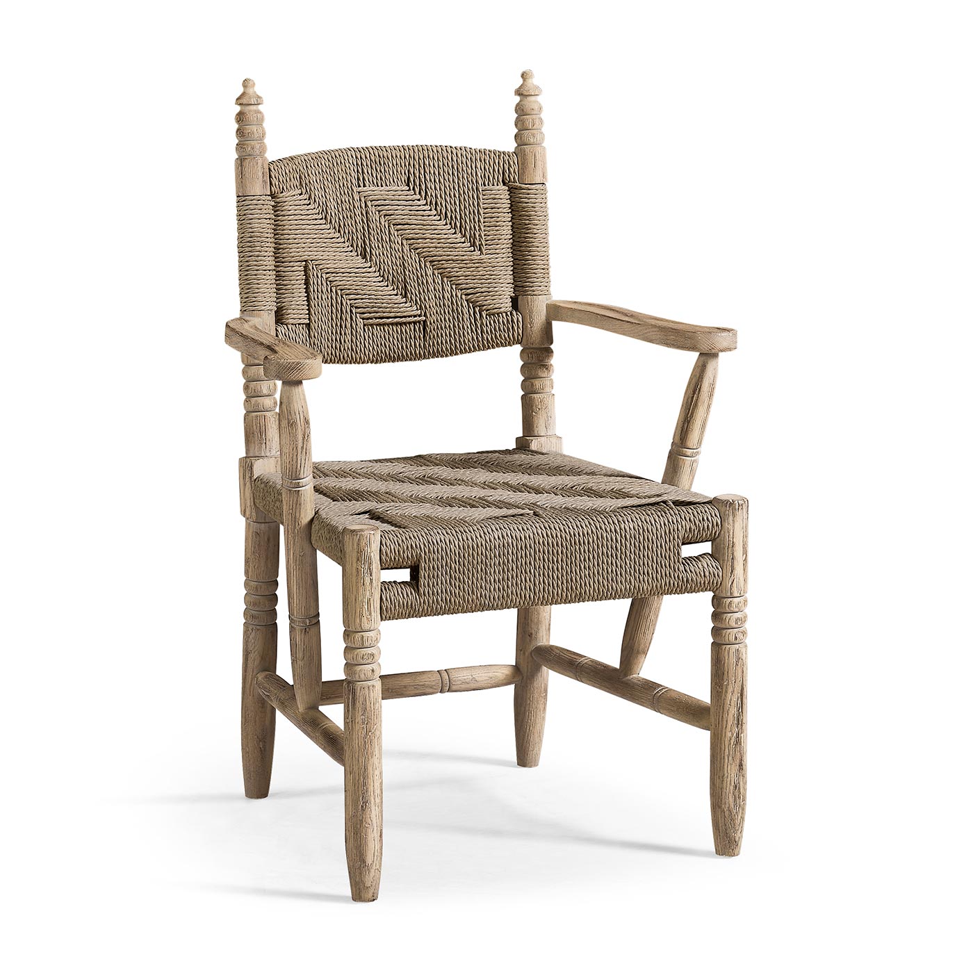 Sagehill Rush Seat Arm Dining Chair - Jonathan Charles