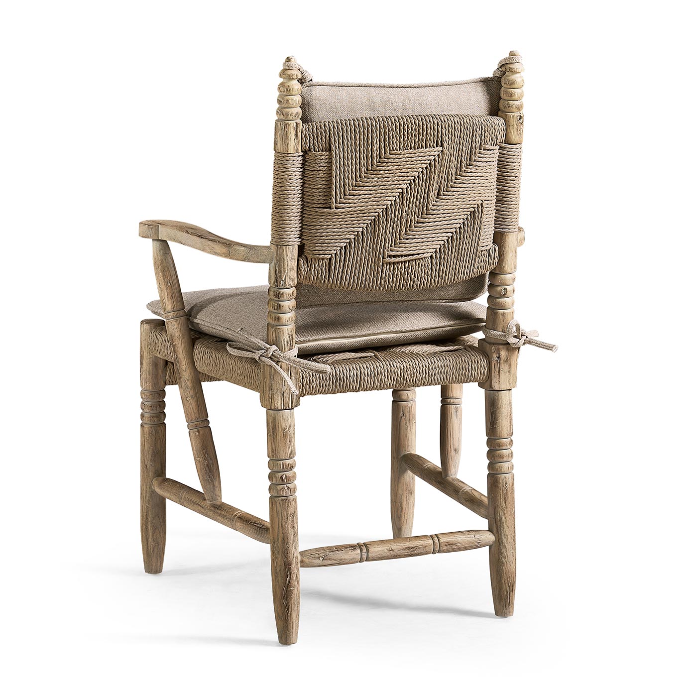 Sagehill Rush Seat Arm Dining Chair - Jonathan Charles
