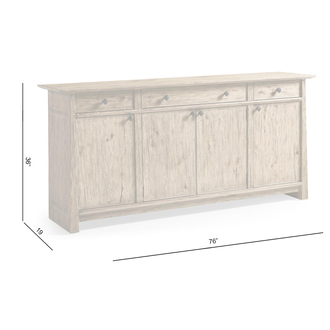 Sagehill Panel-Door Sideboard - Jonathan Charles