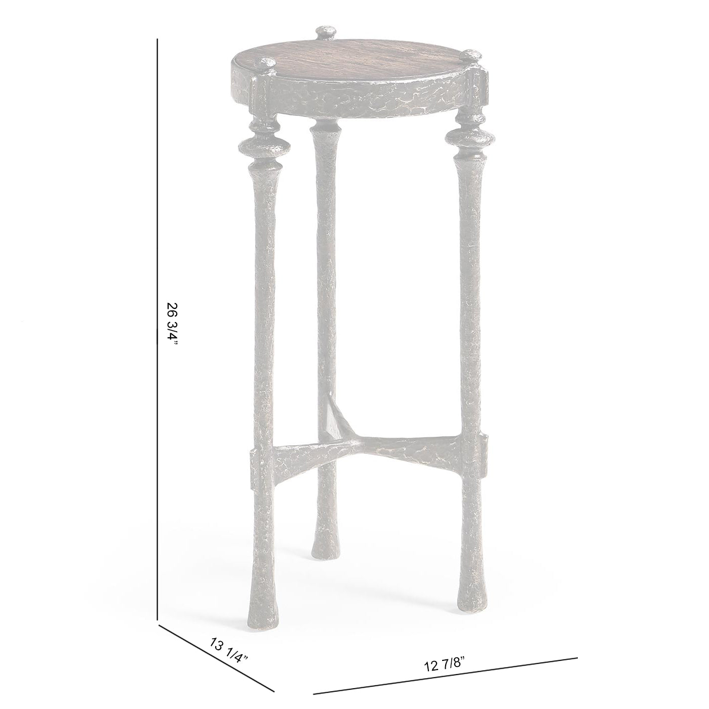 Caldera Round Side Table - Jonathan Charles