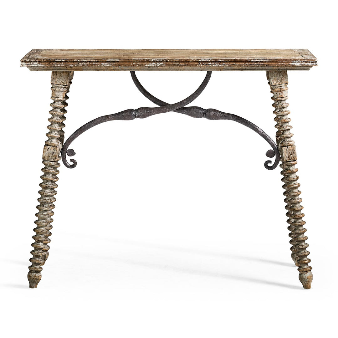 Caldera Console Table with Turned Legs - Jonathan Charles