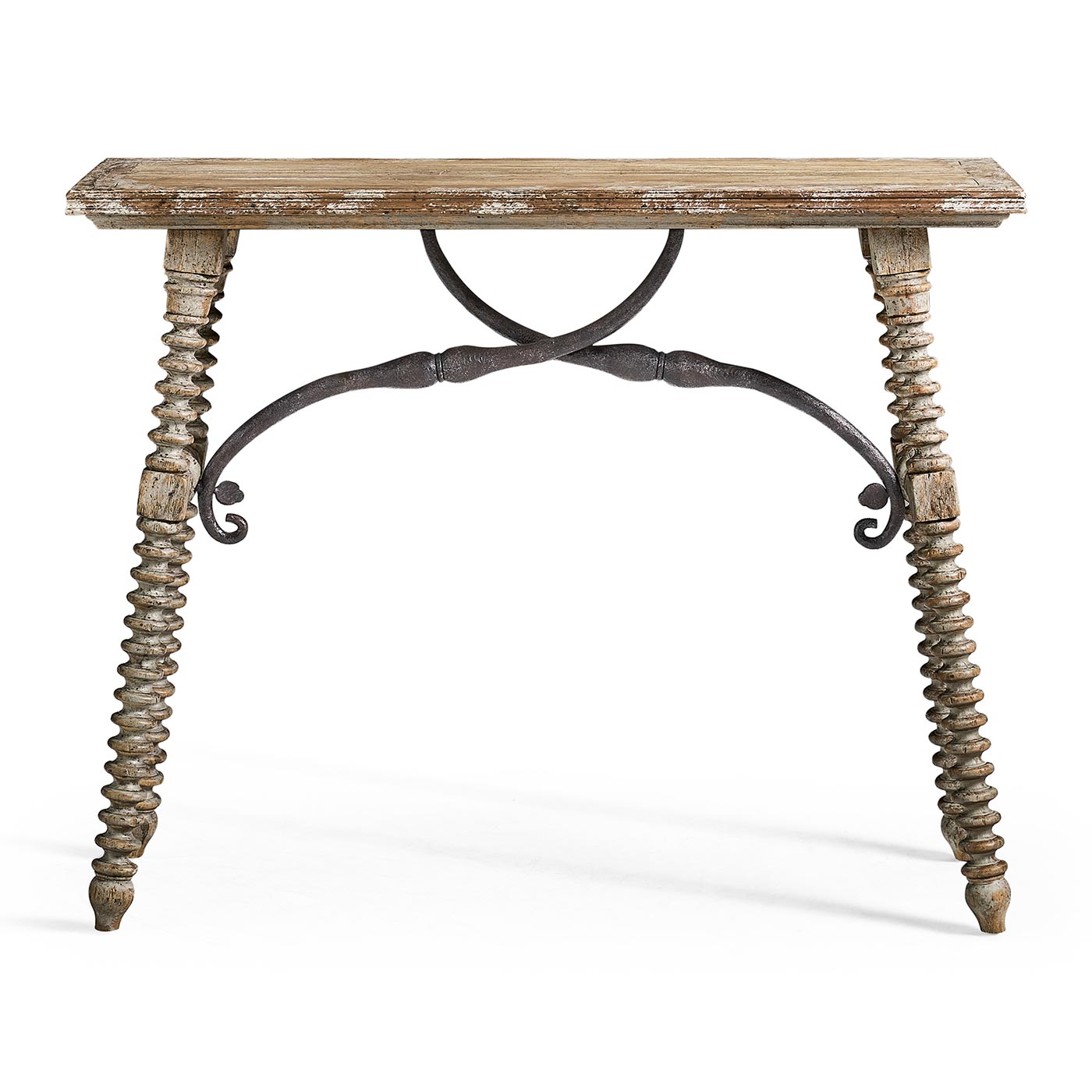 Caldera Console Table with Turned Legs - Jonathan Charles
