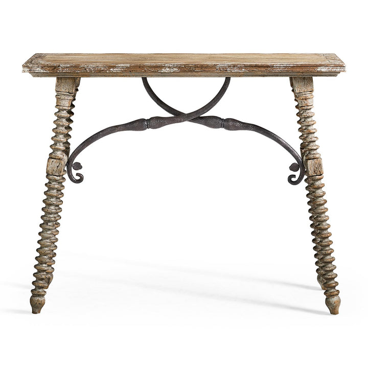 Caldera Console Table with Turned Legs - Jonathan Charles