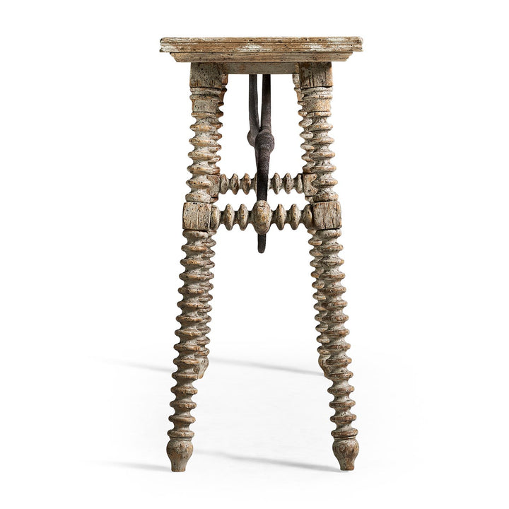 Caldera Console Table with Turned Legs - Jonathan Charles