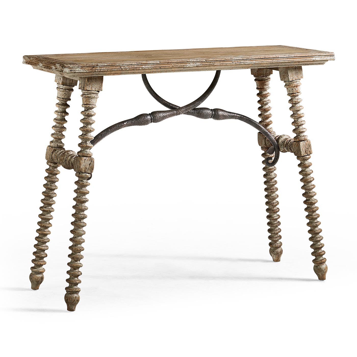 Caldera Console Table with Turned Legs - Jonathan Charles