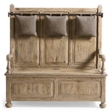 Sagehill Hall Bench in Leather - Jonathan Charles