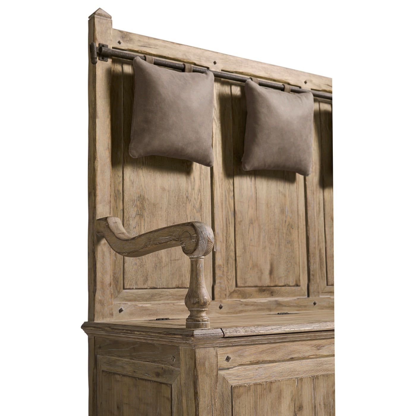 Sagehill Hall Bench in Leather - Jonathan Charles
