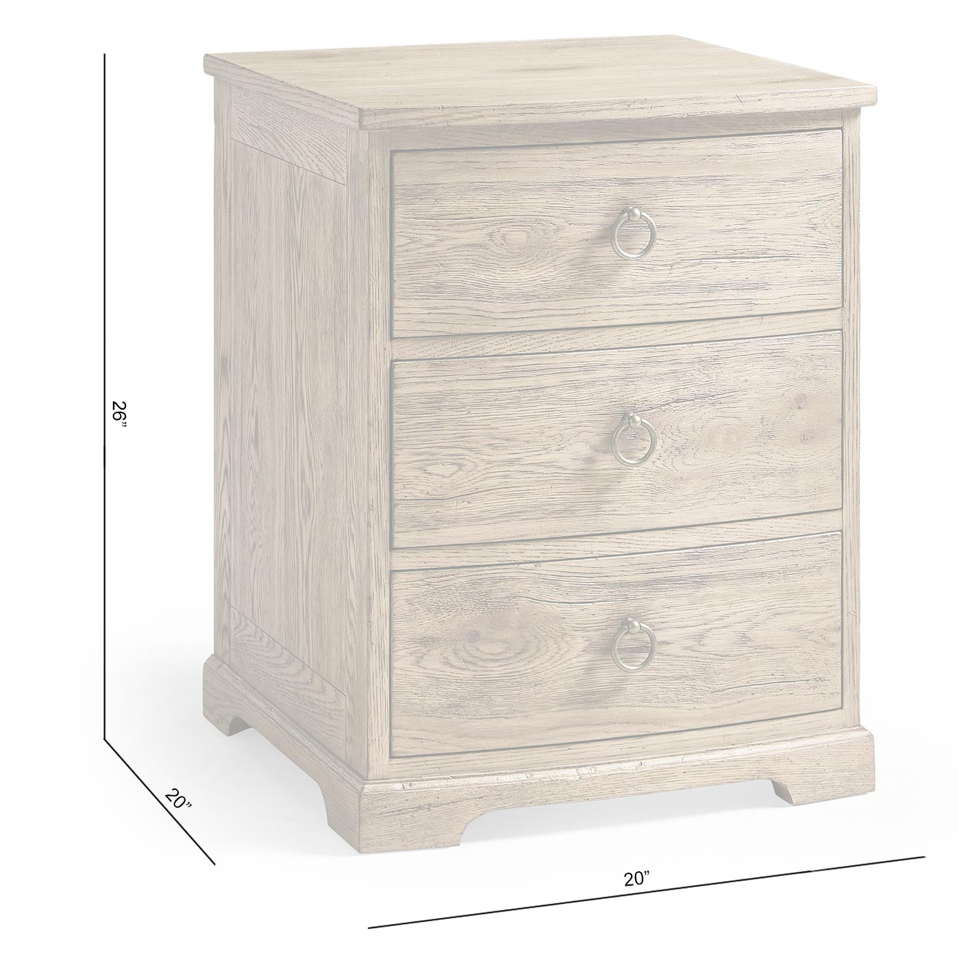 Echo Canyon Narrow Nightstand - Jonathan Charles