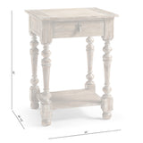 Caldera Narrow Bedside Table - Jonathan Charles