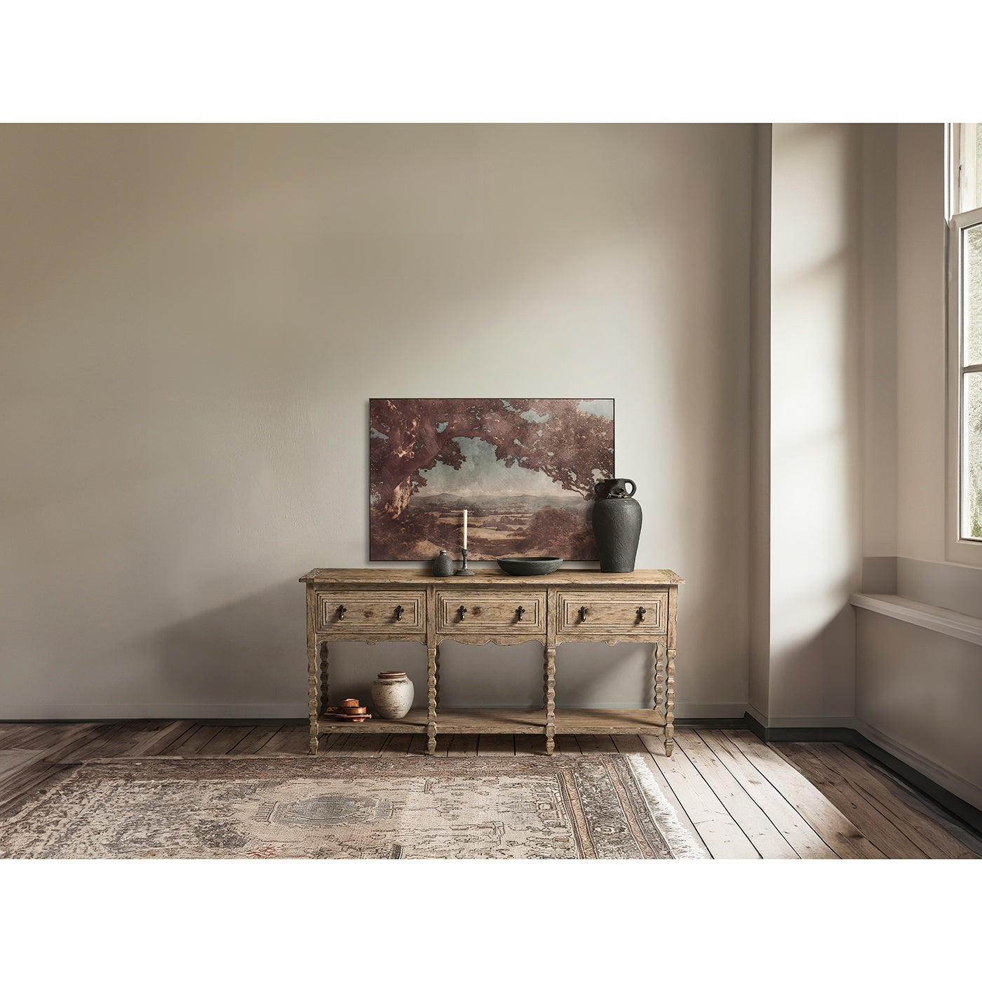 Sagehill Spindle-Leg Console Table - Jonathan Charles