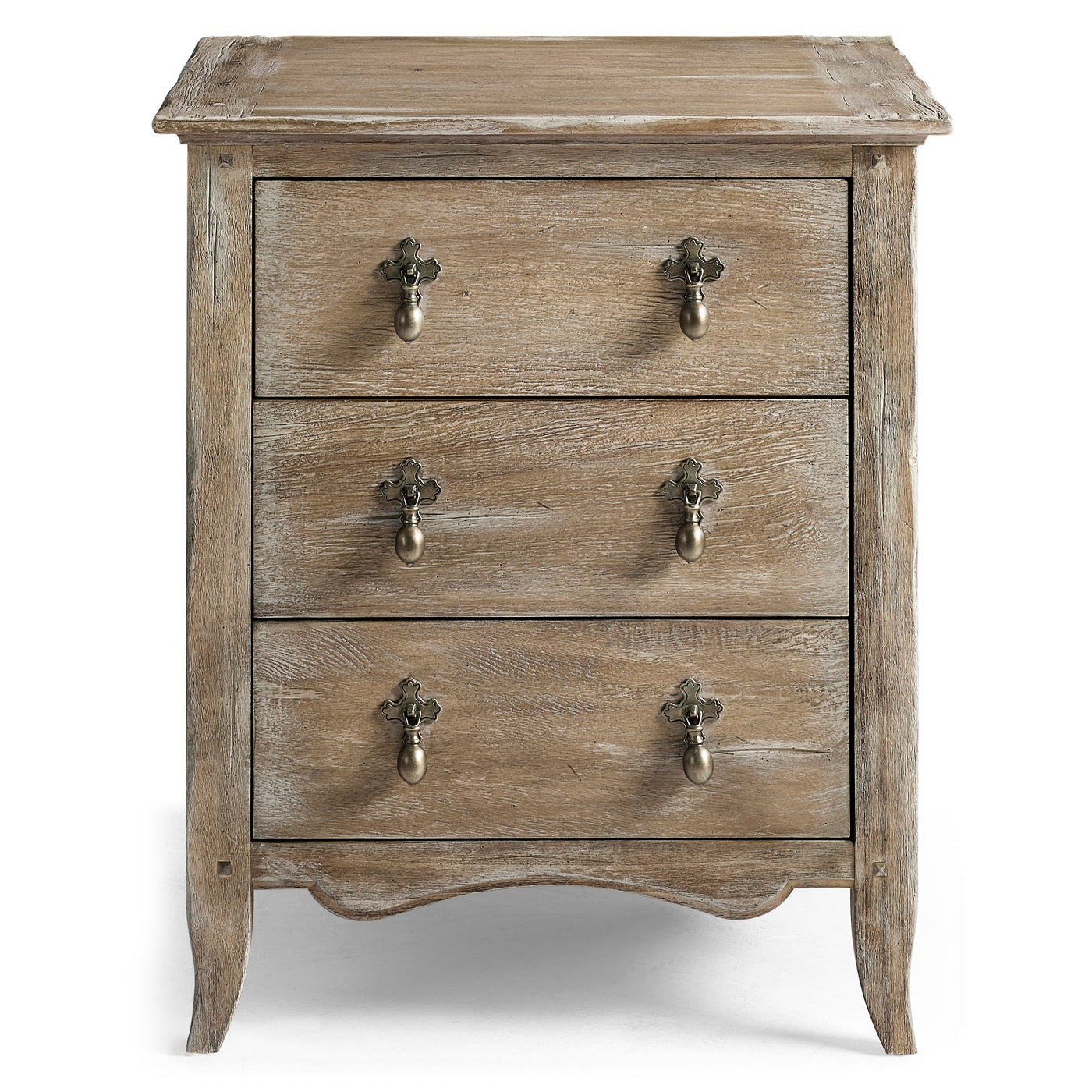 Caldera Three Drawer Bedside Table - Jonathan Charles