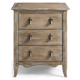 Caldera Three Drawer Bedside Table - Jonathan Charles