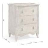 Caldera Three Drawer Bedside Table - Jonathan Charles
