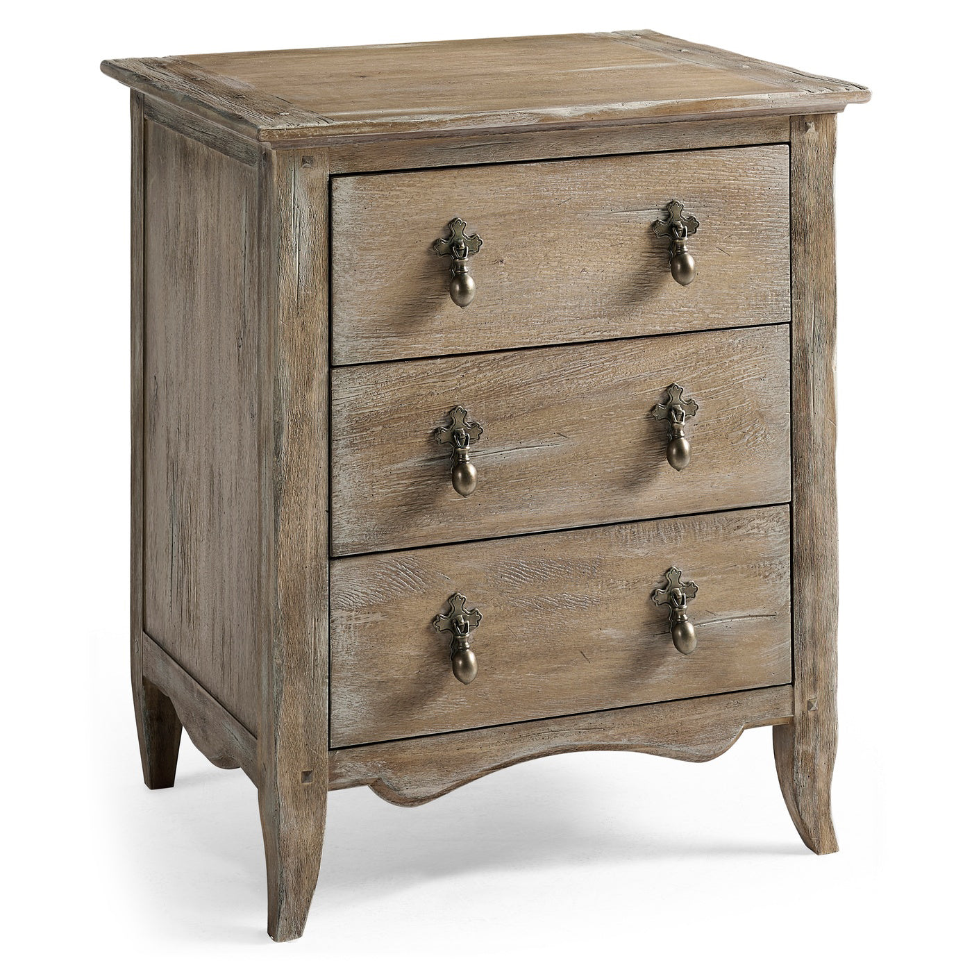 Caldera Three Drawer Bedside Table - Jonathan Charles