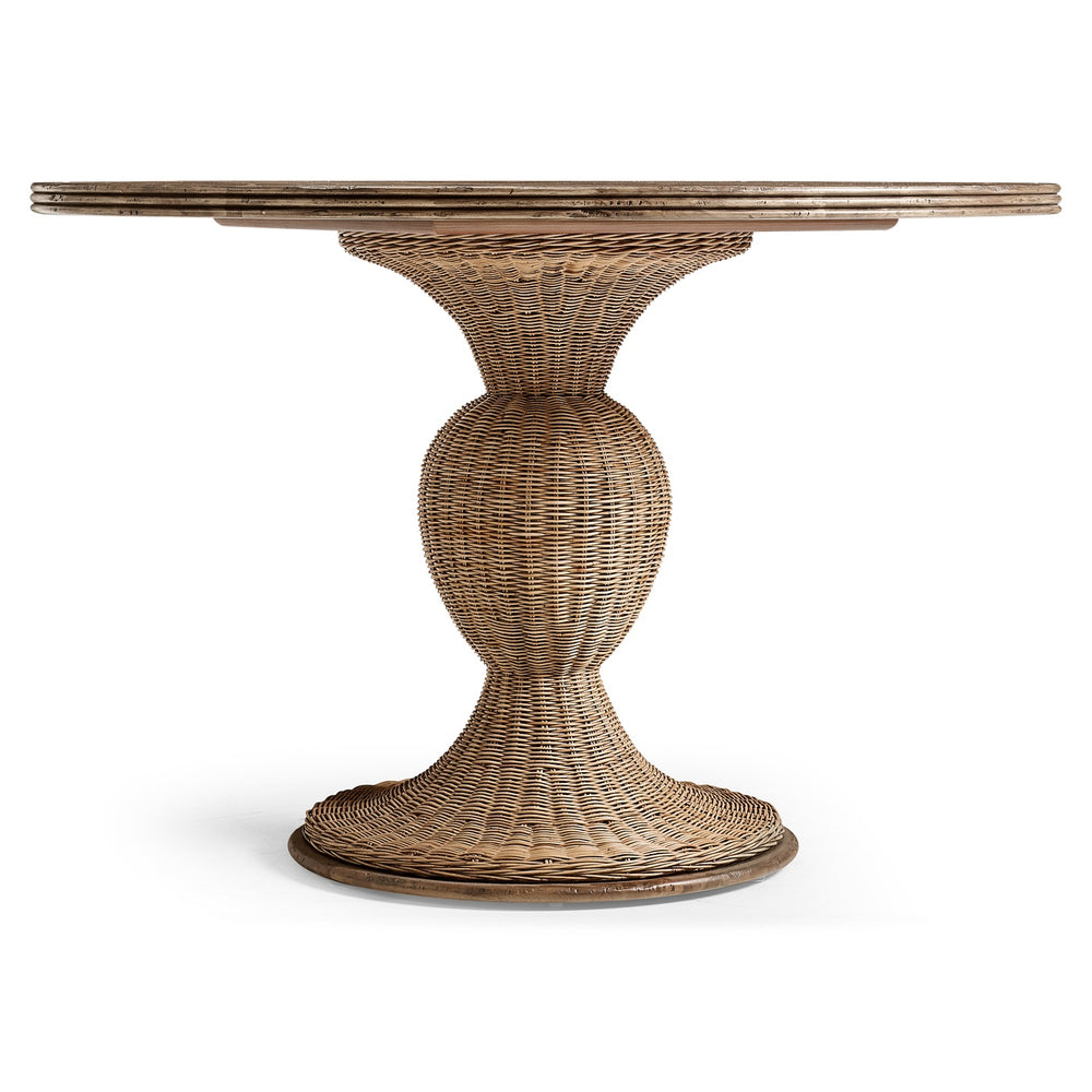 Palm Court Rattan Round Dining Table - Jonathan Charles