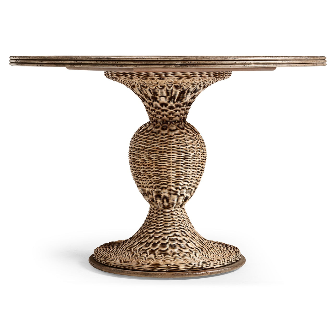 Palm Court Rattan Round Dining Table - Jonathan Charles
