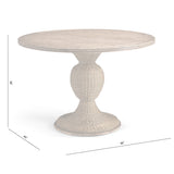 Palm Court Rattan Round Dining Table - Jonathan Charles