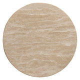 Palm Court Round Travertine Side Table - Jonathan Charles