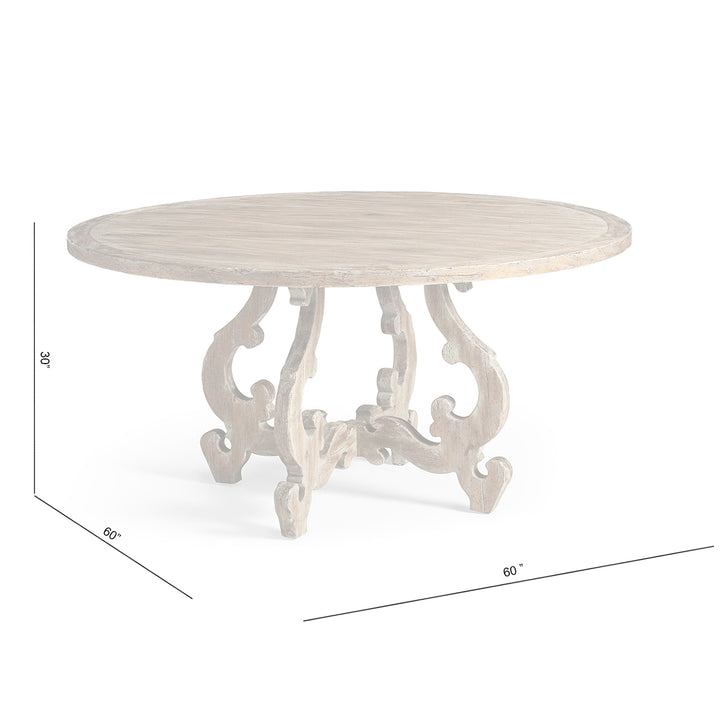 Caldera Round Dining Table 152cm - Jonathan Charles