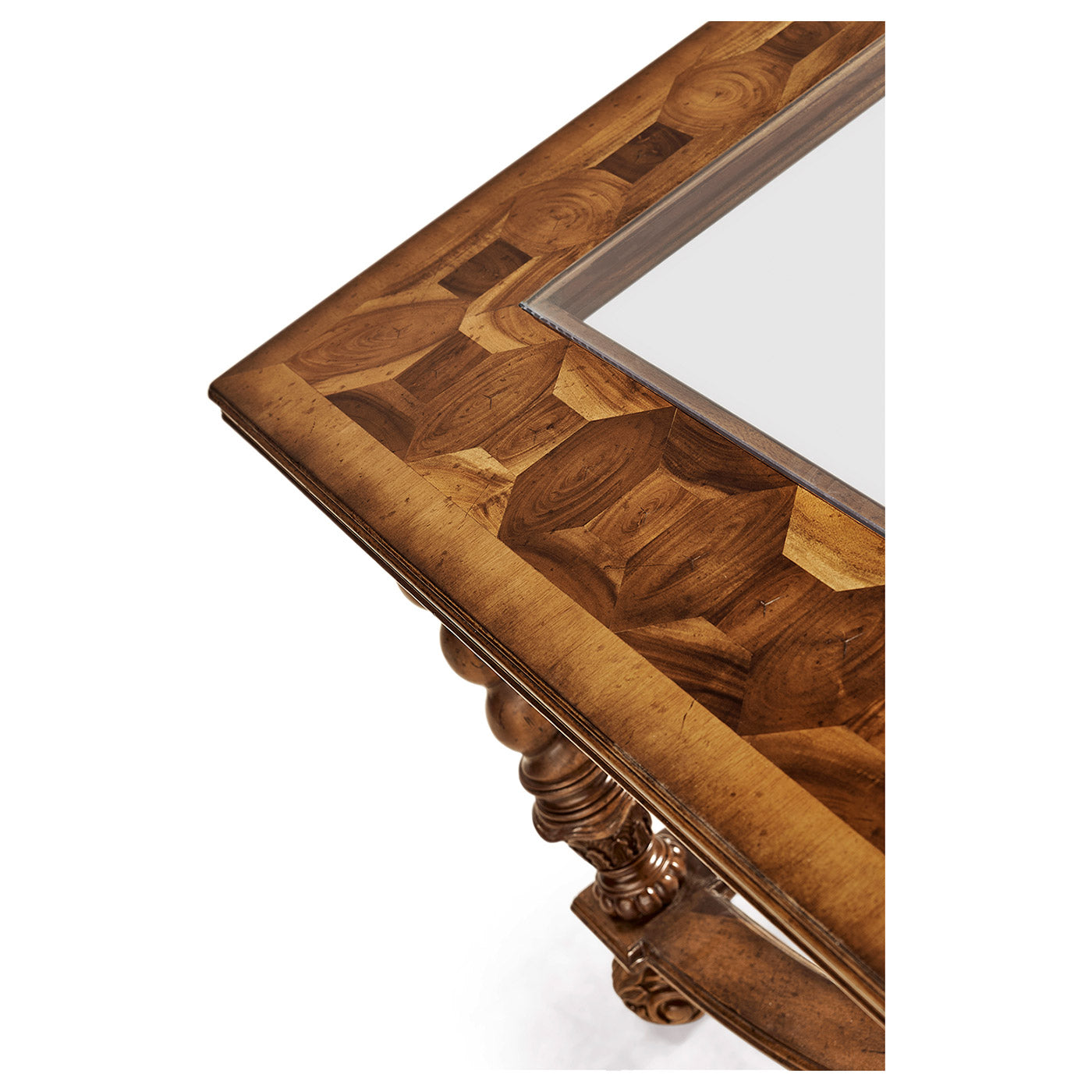Square Oyster and Églomisé Coffee Table - Jonathan Charles