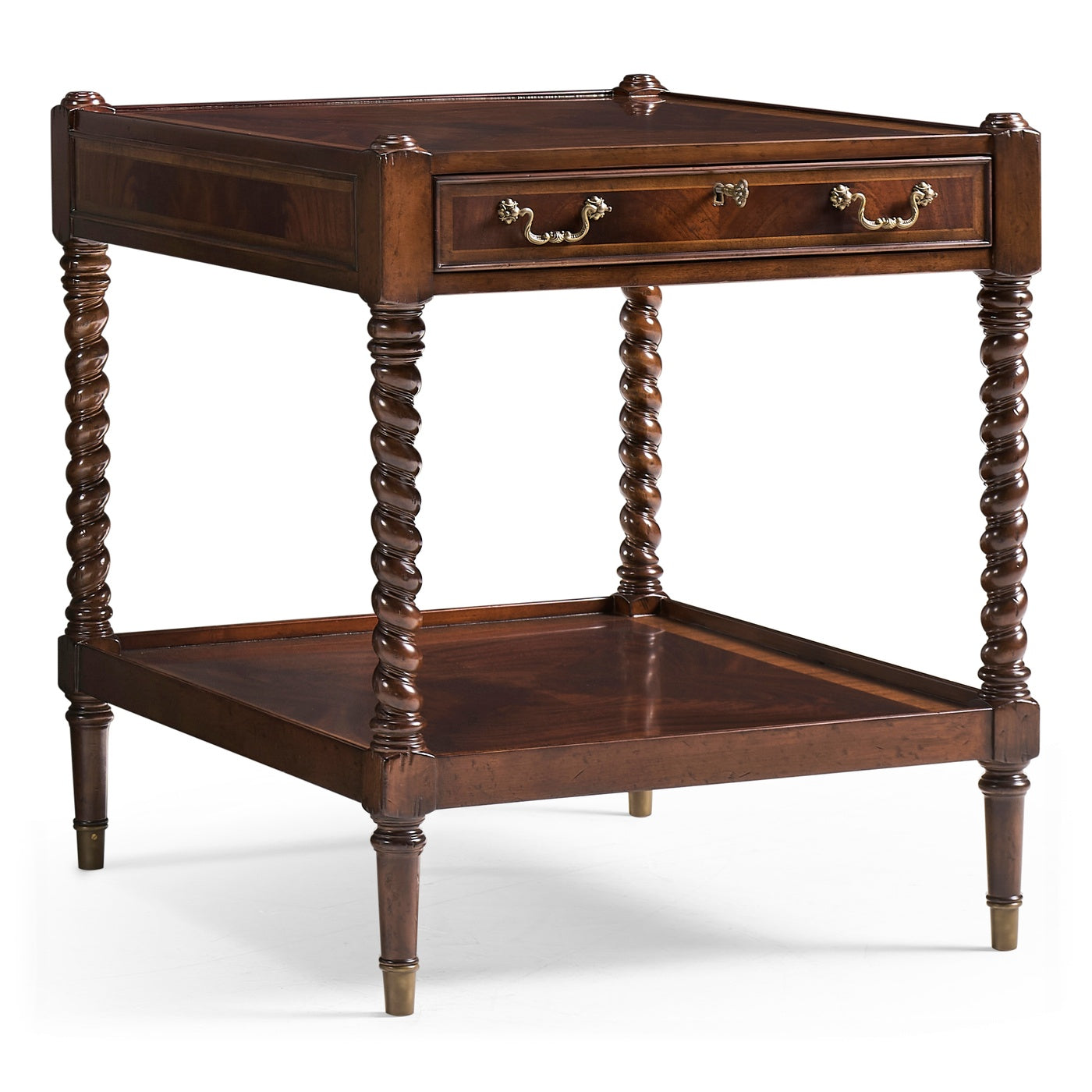 Regency Style Square Side Table (Mahogany) - Jonathan Charles