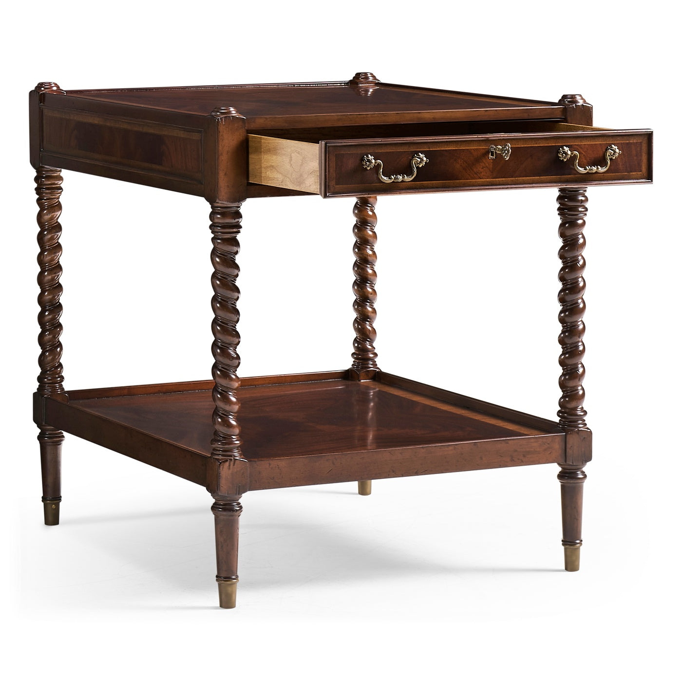 Regency Style Square Side Table (Mahogany) - Jonathan Charles