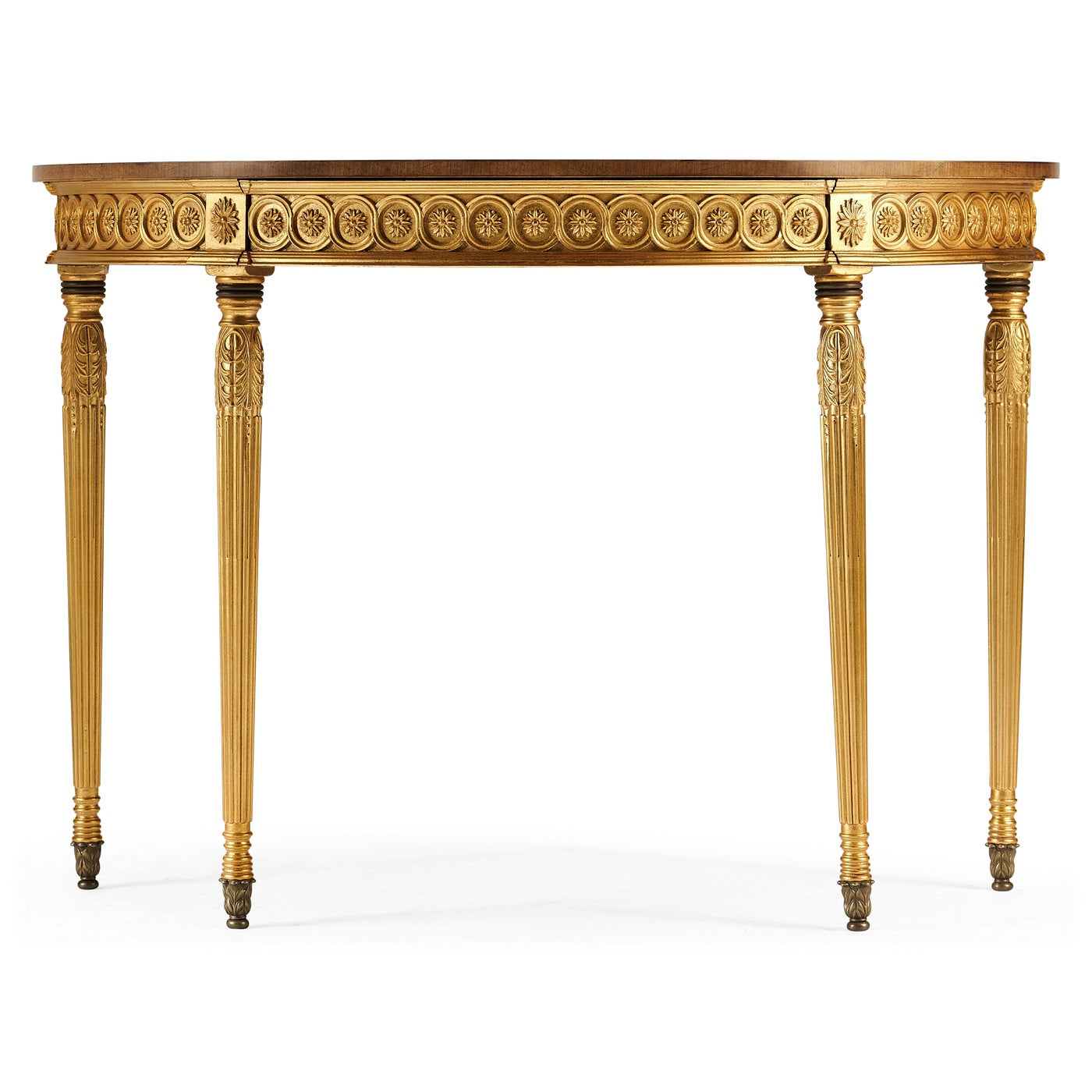 Demilune Console Table Adam Style Gilded - Jonathan Charles