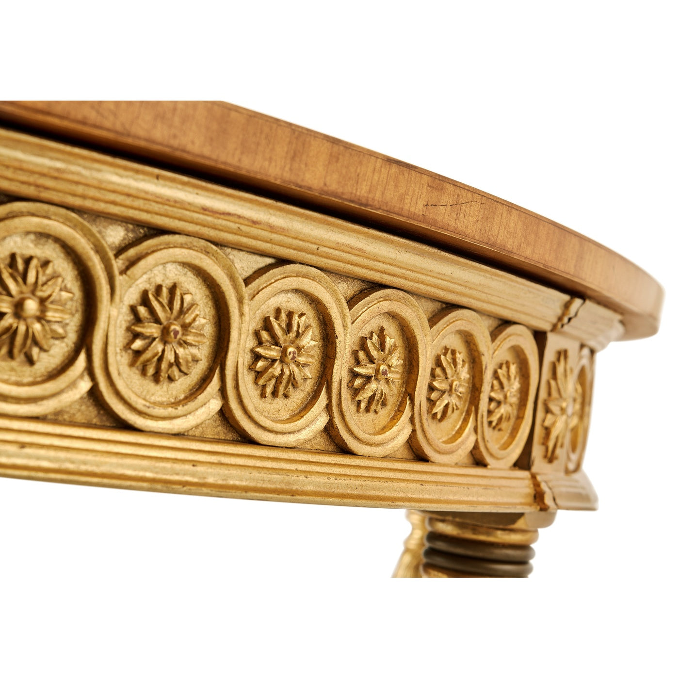 Demilune Console Table Adam Style Gilded - Jonathan Charles