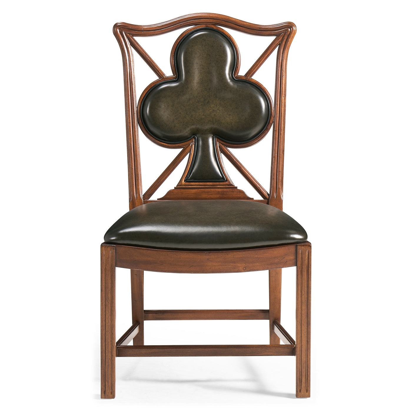Chair Club Playing Card - English Green Leather - Jonathan Charles