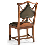 Chair Spade Playing Card - English Green Leather - Jonathan Charles