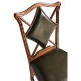 Chair Diamond Playing Card - English Green Leather - Jonathan Charles