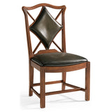 Chair Diamond Playing Card - English Green Leather - Jonathan Charles
